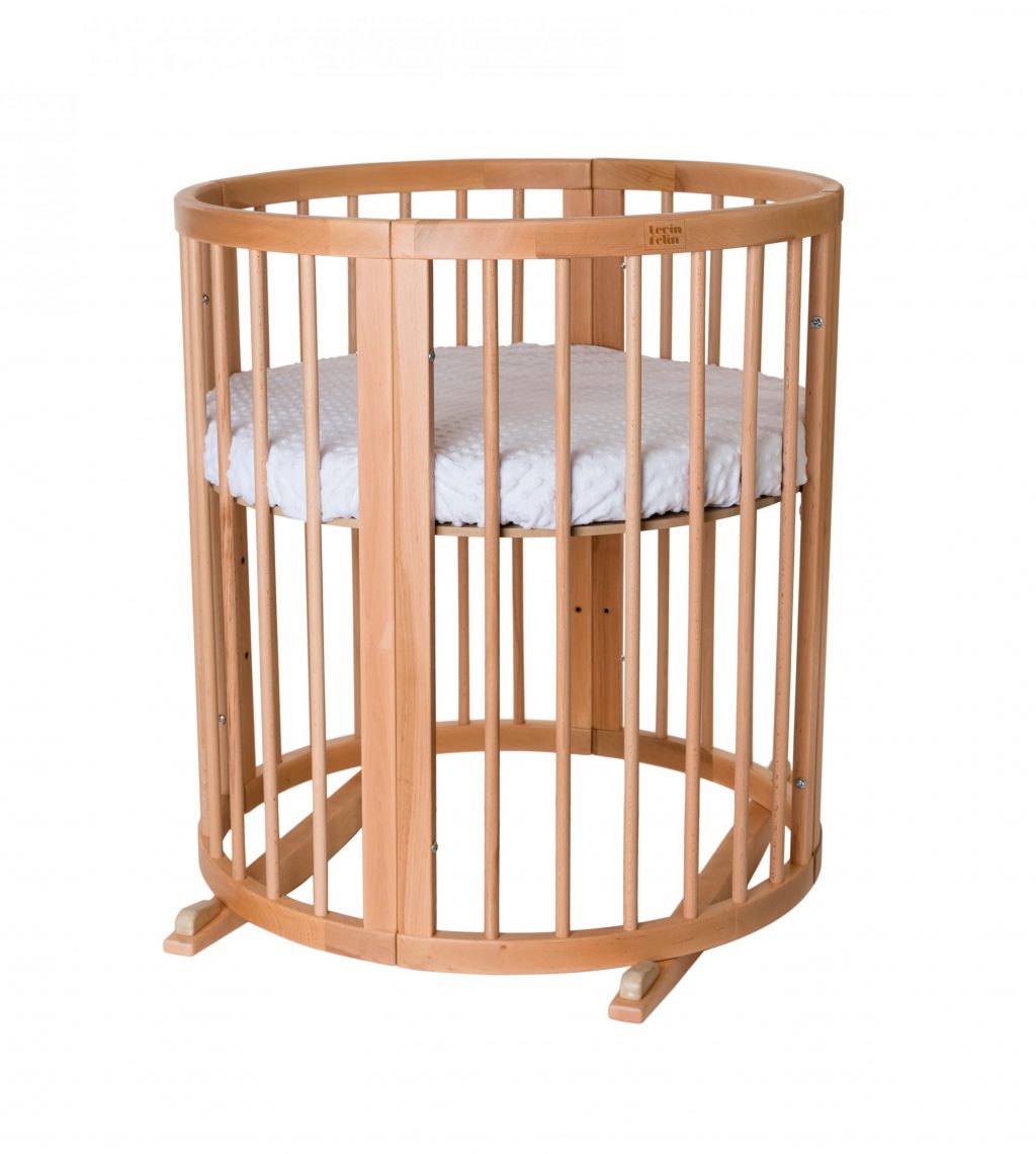 Detská rastúca postieľka SMART BED – prírodné drevo