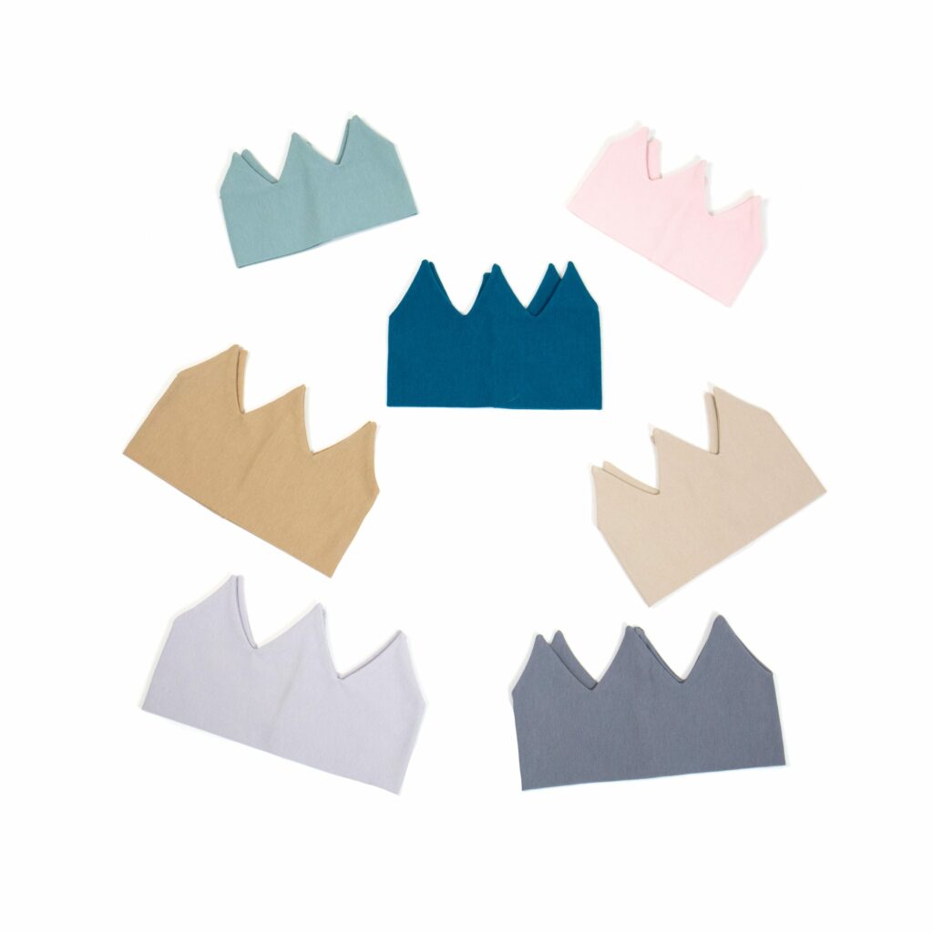 Detská bavlnená čelenka Crown