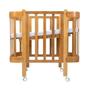 Detská antirefluxná rastúca postieľka Nika – prírodné drevo č. 1 (03/2026) VÝPREDAJ