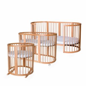 Detská rastúca postieľka SMART BED – prírodné drevo