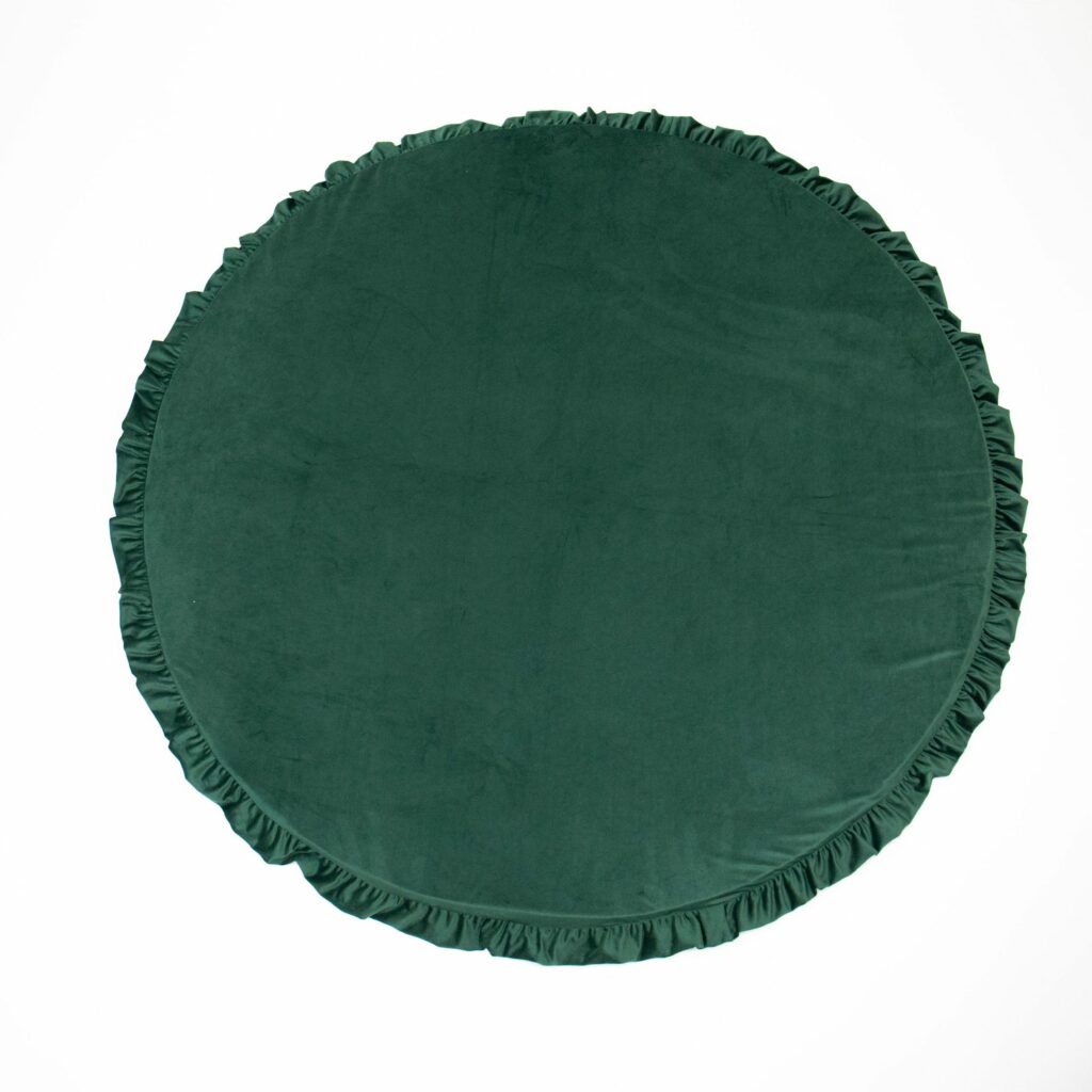 Hracia podložka velvet s volánom Ø130 cm