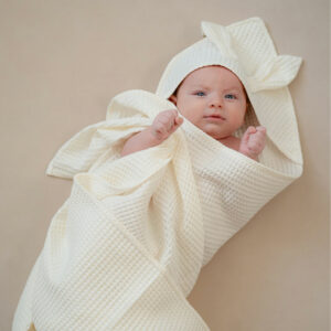 Detská osuška s kapucňou a uškami