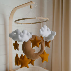 Závesná dekorácia nad detskú postieľku - Copper Sky