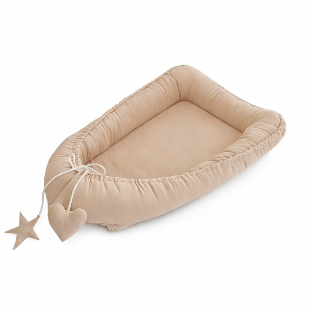 Bavlnené hniezdo - svetlá béžová/svetlá béžová - VÝPREDAJ