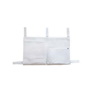 Univerzálny vafle organizér na detskú postieľku - S - biely - VÝPREDAJ