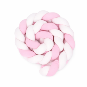 Pletenec - viacfarebný - ružovobiely - SMART BED 72/NIKA BABY (250 + 50 cm) - VÝPREDAJ