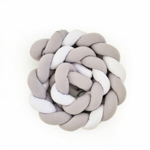 Pletenec - viacfarebný - sivobiely - SMART BED 72/NIKA BABY (250 + 50 cm) - VÝPREDAJ