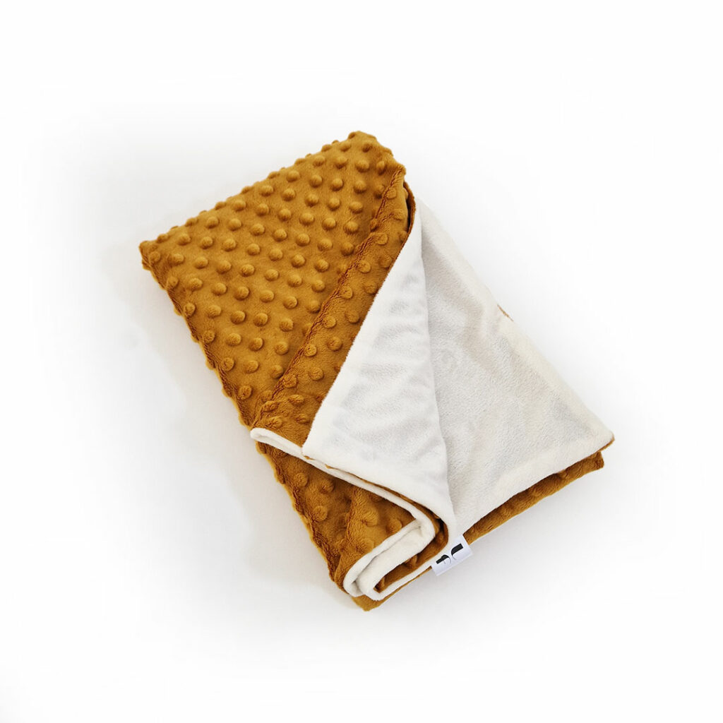 Detská plyšová deka - hočicová/smotanová - VÝPREDAJ