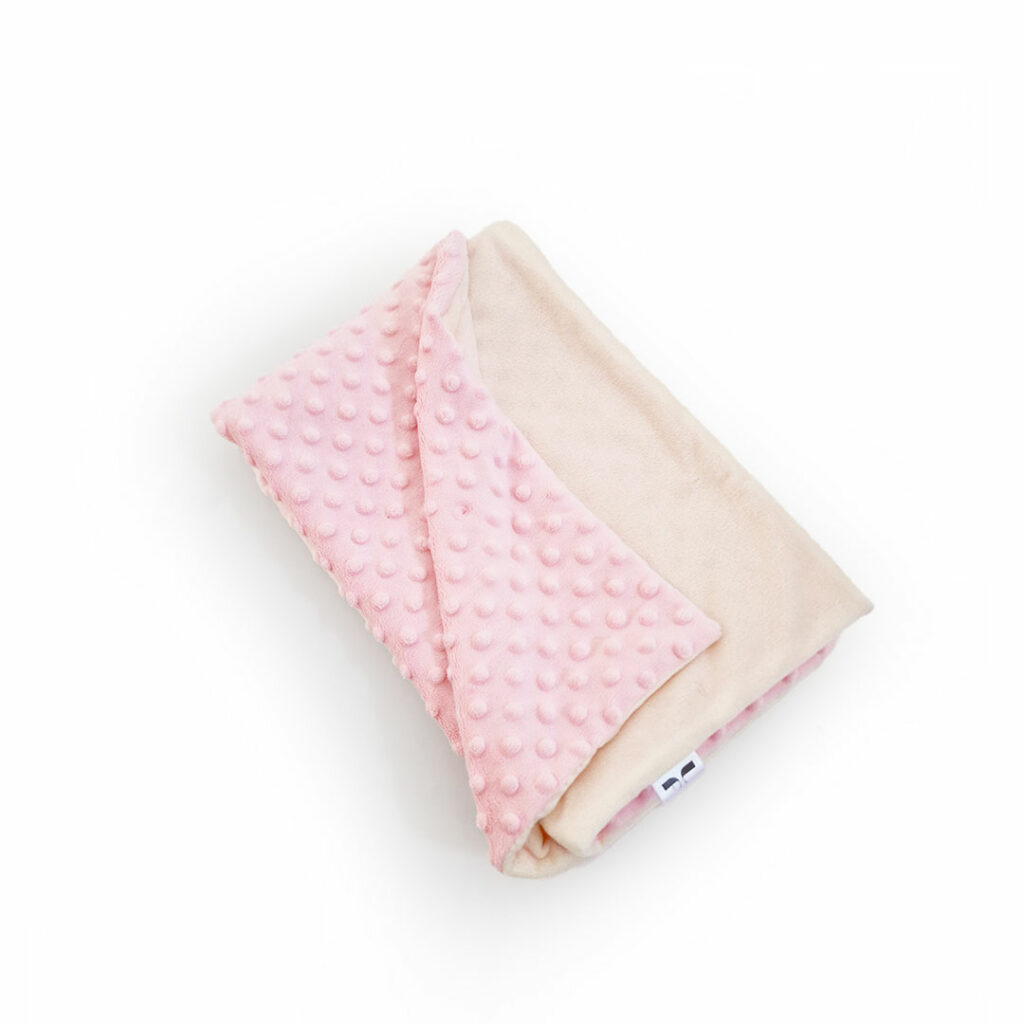 Detská plyšová deka - púdrová/smotanová - VÝPREDAJ