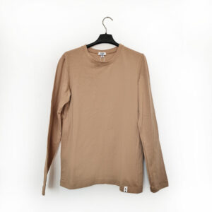 Tričko na dojčenie s dlhým rukávom - M - béžová - VÝPREDAJ