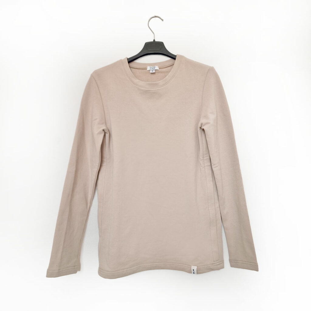 Termo tričko na dojčenie s dlhým rukávom - S - svetlá béžová - VÝPREDAJ