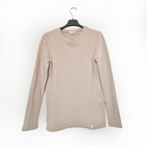 Termo tričko na dojčenie s dlhým rukávom - S - svetlá béžová - VÝPREDAJ