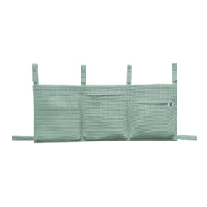 Univerzálny vafle organizér na detskú postieľku - M - starozelená - VÝPREDAJ