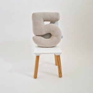 Vankúš velvet písmeno 1 - mauve - VÝPREDAJ