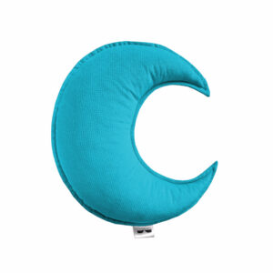 Vankúš mesiac velvet - petrolejová - VÝPREDAJ