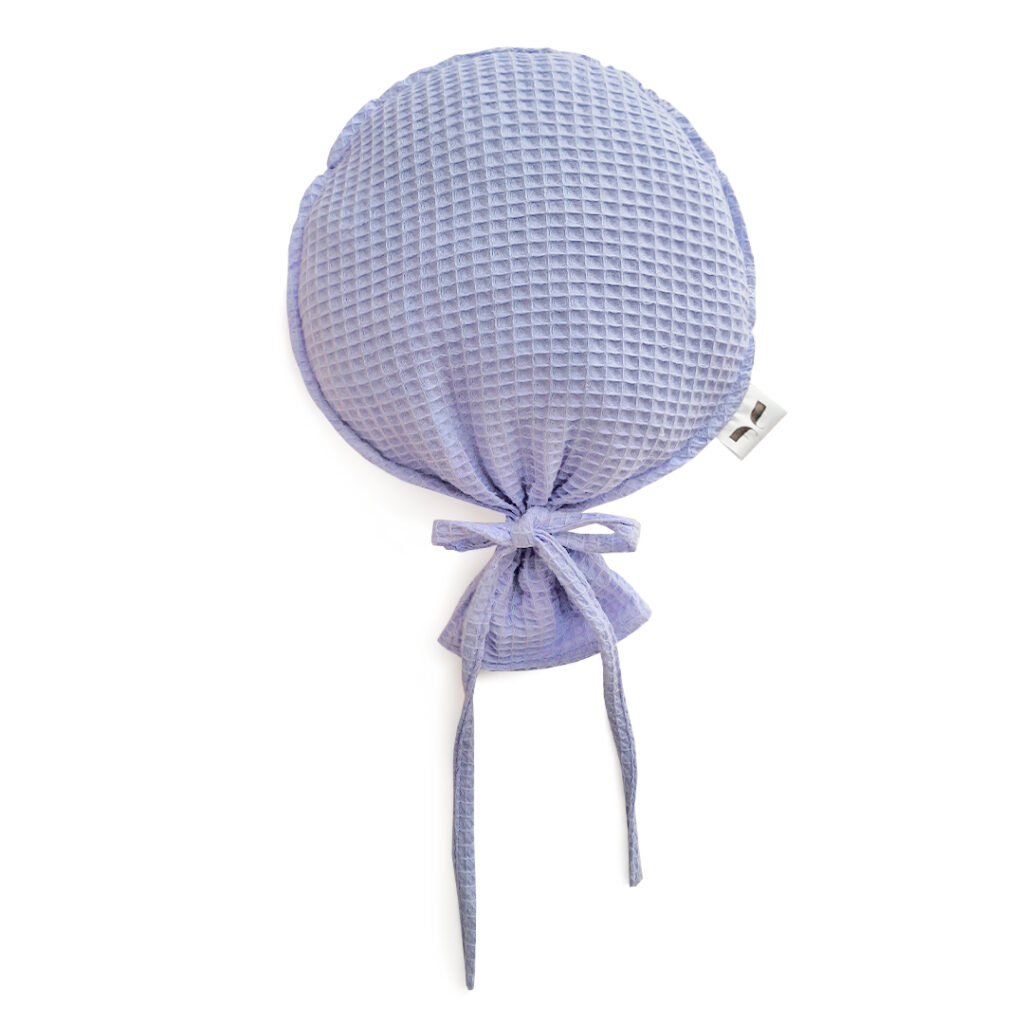 Vankúš Okrúhly balón vafle - levanduľová - VÝPREDAJ
