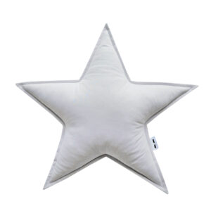 Vankúš Hviezda bavlnená - svetlosivá - VÝPREDAJ