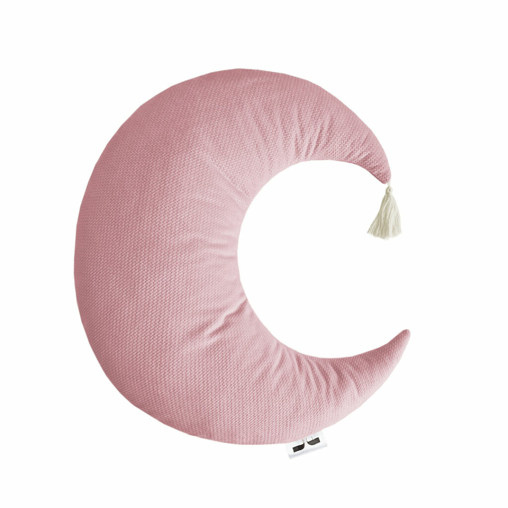 Vankúš mesiac velvet so strapcom - mauve - VÝPREDAJ Vankúš mesiac velvet so strapcom - mauve - VÝPREDAJ